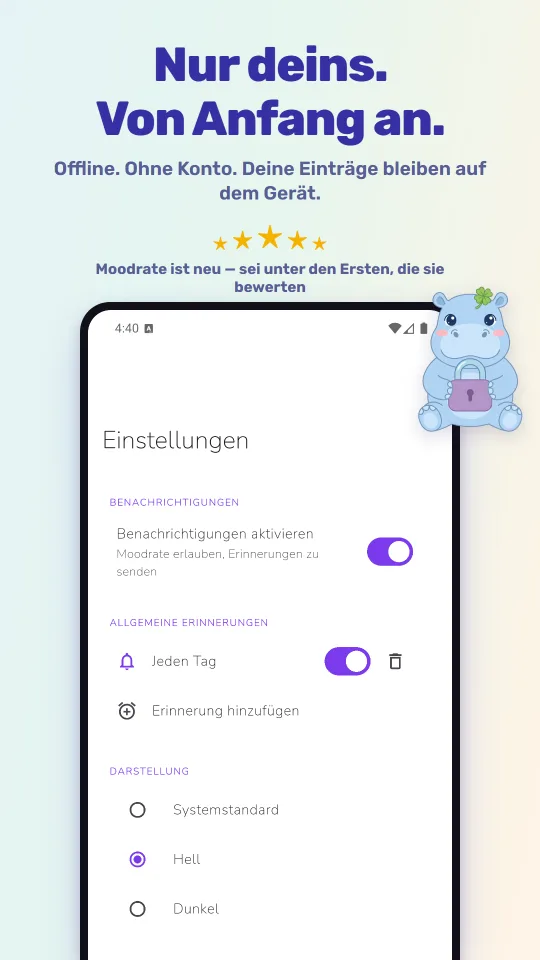 Nur deins. Von Anfang an.