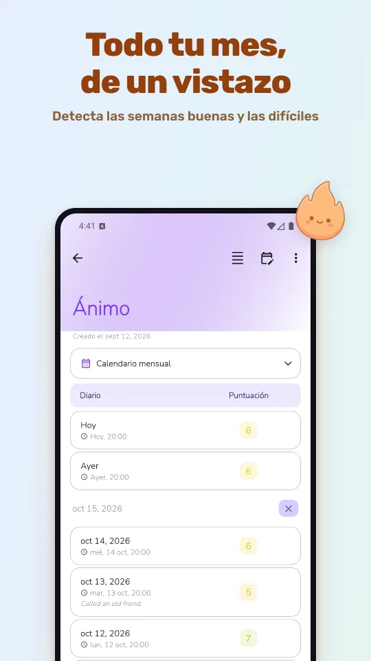 Todo tu mes, de un vistazo