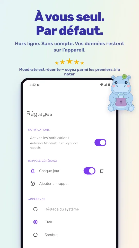 À vous seul. Par défaut.