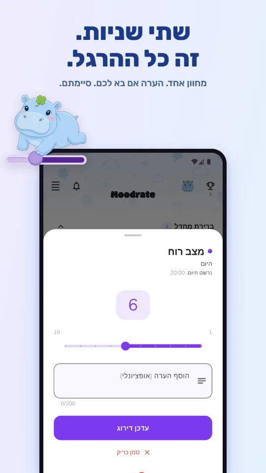 שתי שניות. זה כל ההרגל.