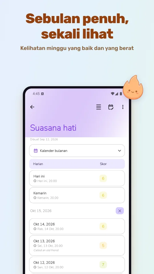 Sebulan penuh, sekali lihat