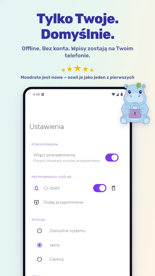 Tylko Twoje. Domyślnie.
